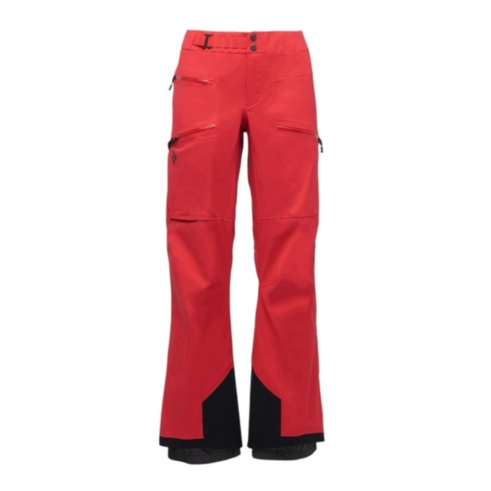 NWT Black Diamond Recon Stretch LT Womenโs Ski + Snow Pants Coral Red Size Large